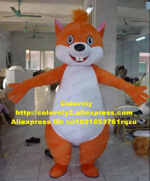 Aistringai Orange Voverė Chipmunk Chipmuck Chippy Talismanas Kostiumas Animacinį Personažą Suaugusiųjų balto Veido Riebalų Stoamch Incisor ZZ840 FS