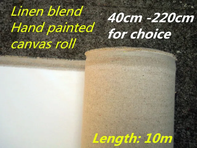 400g karšto pardavimo menininko lino mišinys drobės vyniotinis su 40cm-220cm platus pasirinkimas