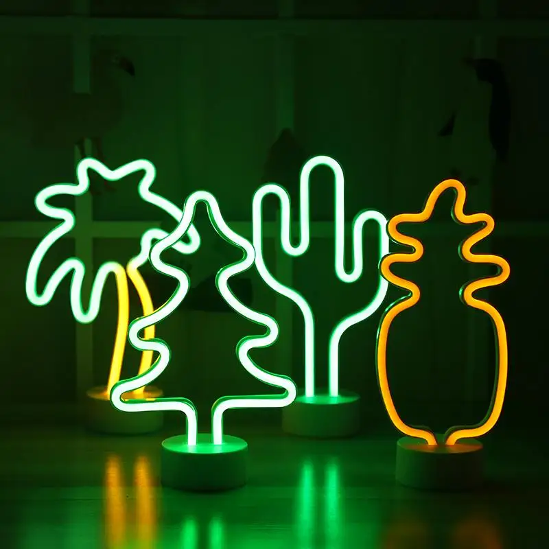 Mados LED Neonas Pasirašyti Šviesos Atostogų Šalis Romantiška Vestuvių Dekoravimas, Vaikų Kambarys Namų Dekoro Mėnulis Širdies Vaivorykštė Naujovė Naktį Lempa