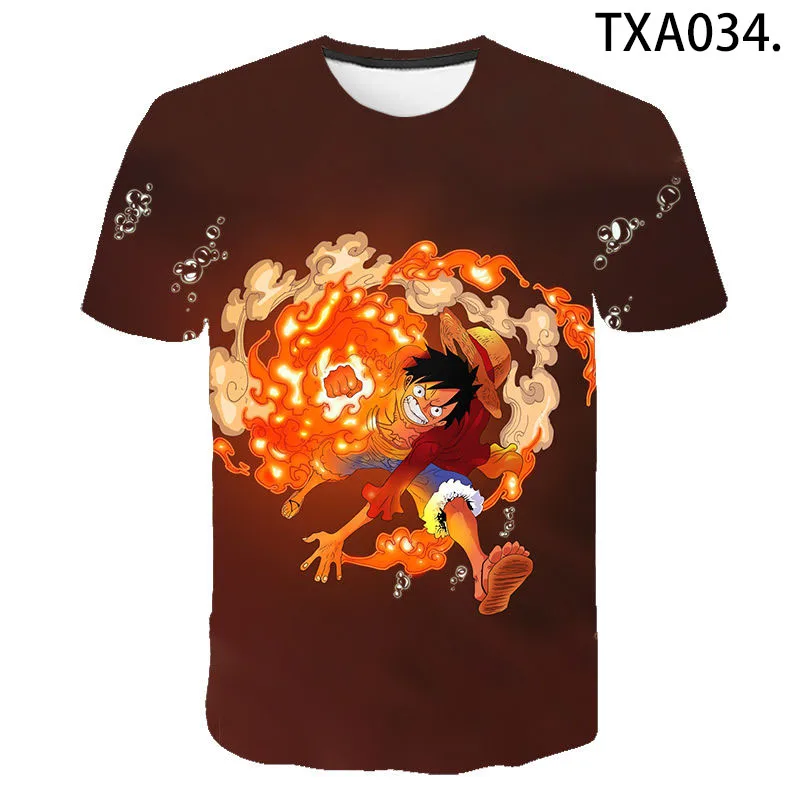 2021 Naujas Vasaros Vienas Gabalas 3D T-shirt Berniukas Mergaitė Vaikas Atsitiktinis Streetwear Male Lady Vaikas Print T-shirt Animacinių filmų Anime Top Tee