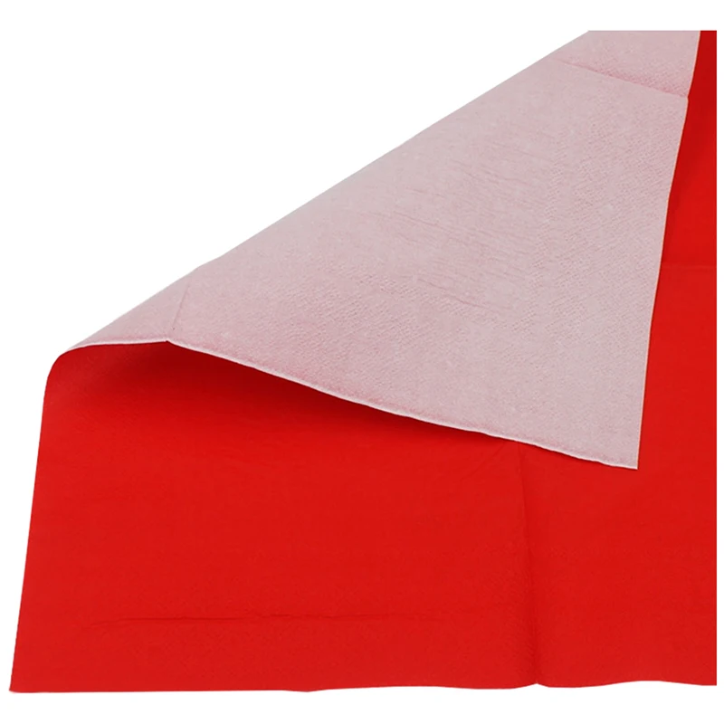 HOT-1 pack vientisa Spalva Spausdintų Popierinių Servetėlių (raudona)