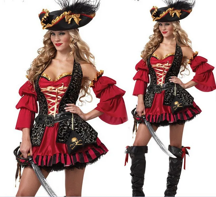 S-XL Adult Piratų Kostiumų Fantasia Moterų Halloween Carnival 