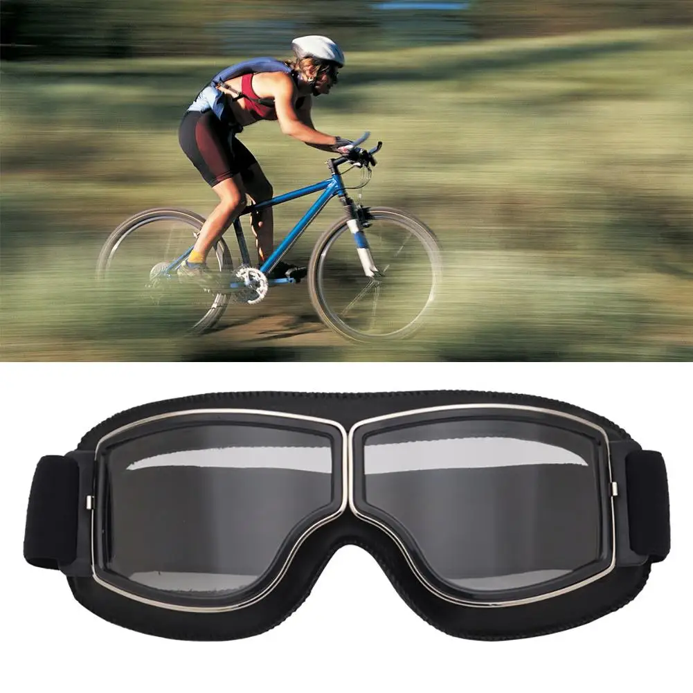 Retro Lauko Motokroso Off-Road Jojimo Vėjo Motociklą Akiniai, Apsauginiai akiniai, Stiklas