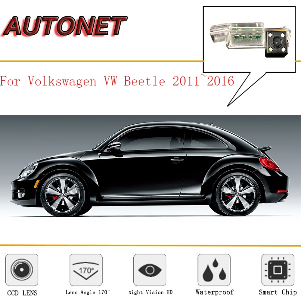 AUTONET Galinio vaizdo kamera Audi VW Beetle 2011~2016/CCD/Night Vision/Atgal Fotoaparatas/Atsarginę Kamerą (licenciją), veidrodinis fotoaparatas