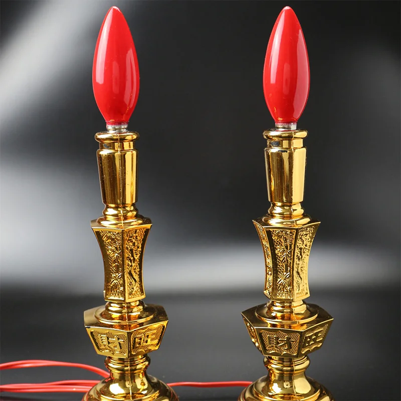 Elektros žvakių lemputė LED electrolier lempos Šventykla Buda šviesos mammon aukos Buda, Budizmo prekes