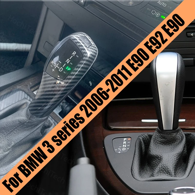 Shifter Svirtis F30 Stiliaus PU Odos LED Pavarų Perjungimo Rankenėlė BMW 3 Serijos 2006-2011 E90 E90 E92 Priedai