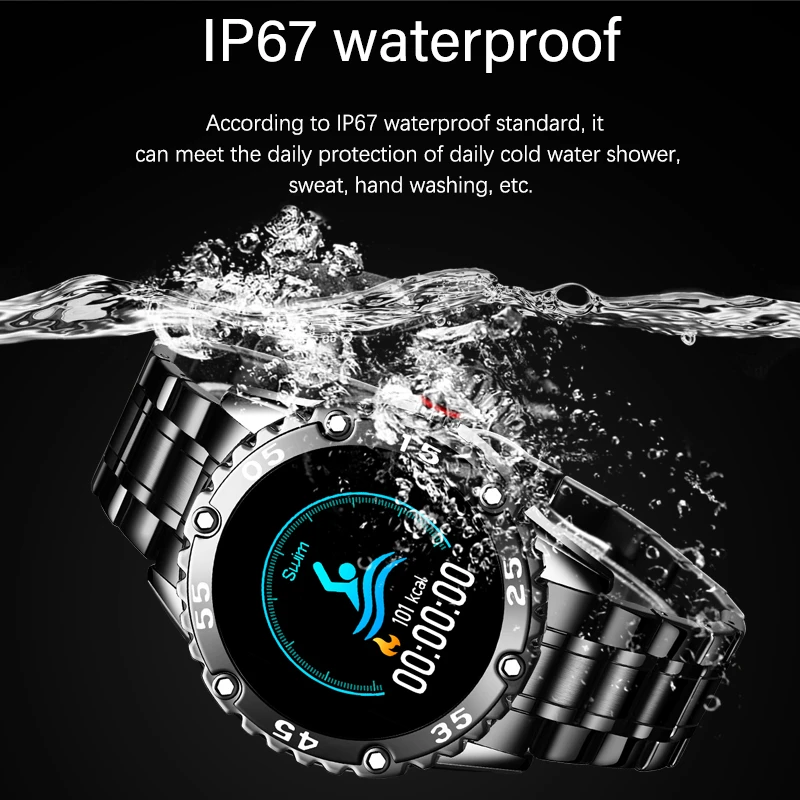 LIGE 2020 Naujas Smart Watch Vyrų LED Ekranas Širdies ritmo Monitorius Kraujo Spaudimas Fitness tracker Sporto Žiūrėti vandeniui Smartwatch+Box