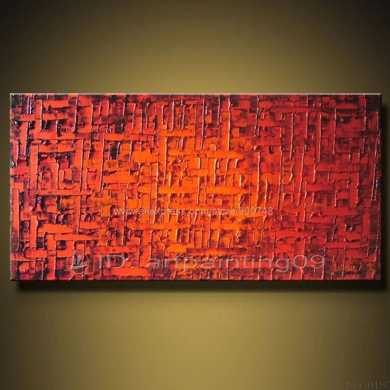 Peilis Paveikslų Namų Dekoras Drobė specialios storio, pigmento rankomis pagaminti Kambarį Paveikslų Sienos meno raudona Abstrakčiai Naftos Tapyba