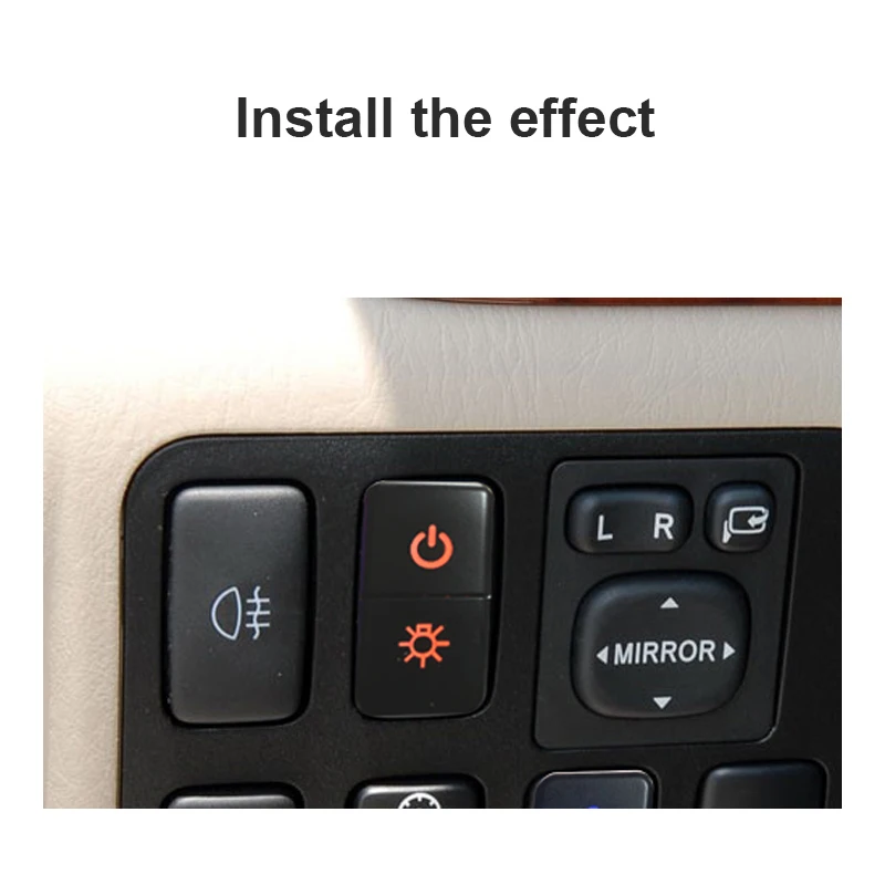 Automobilių dvigubas mygtukas jungiklis dvigubas jungiklis pakeitimo atnaujinti 