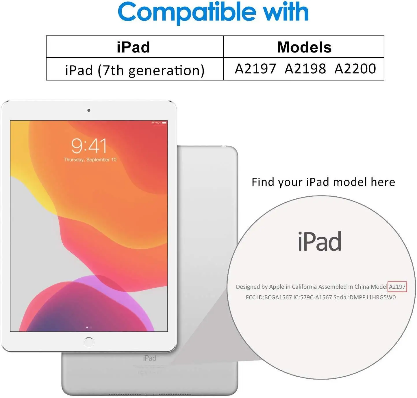Naujas iPad 10.2 colių 7th Gen 2019 Atveju Lankstymo Folio Atveju PU Odos Smart Cover iPad 2019 A2197 Tablet Funda Atveju