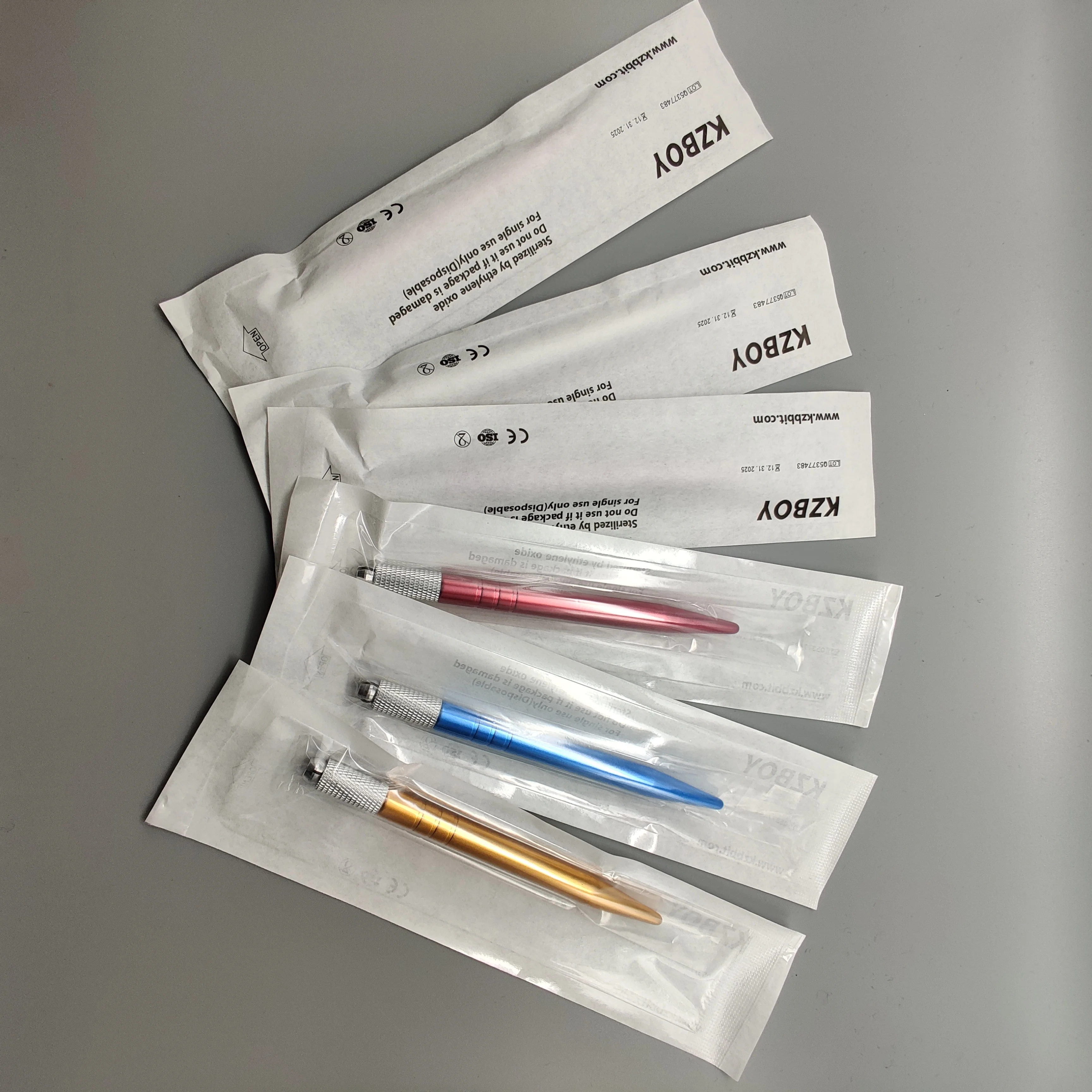 100VNT/Daug Vienkartiniai vienpusis Microblade Turėtojai Microblading Rankenos su Nepriklausomų Sterili Pakuotė