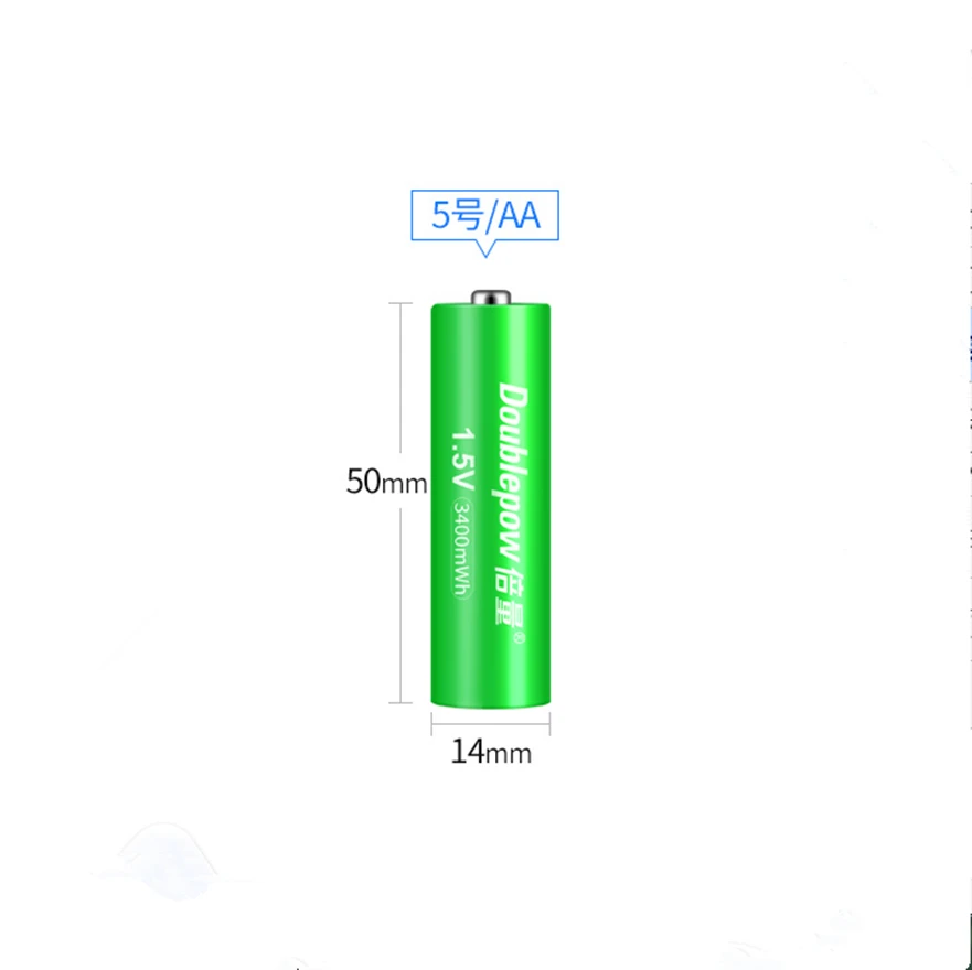 4pcs/daug Naujų 1,5 v 3400mWh AA įkraunamos ličio baterijos protingas greitas mokestis skirta AA AAA baterijų įkroviklis