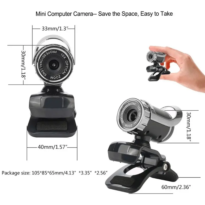 USB Webcamera 360 Laipsnių Skaitmeninė Vaizdo Kamera su Mikrofonu Įrašą CMOS Vaizdo Kompiuterių KOMPIUTERIO Darbalaukį Nešiojamas TV Box
