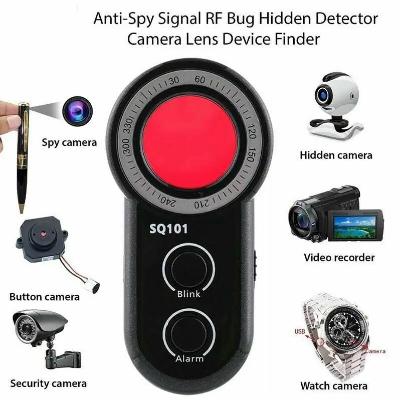 RF Tracker Signalas Anti-spy Klausytis Stebėjimo Dectect Įrenginys Full-Range Fotoaparato Nuskaitymo Finder Belaidžio Stabdžių Tiesus, Kameros Jutiklis