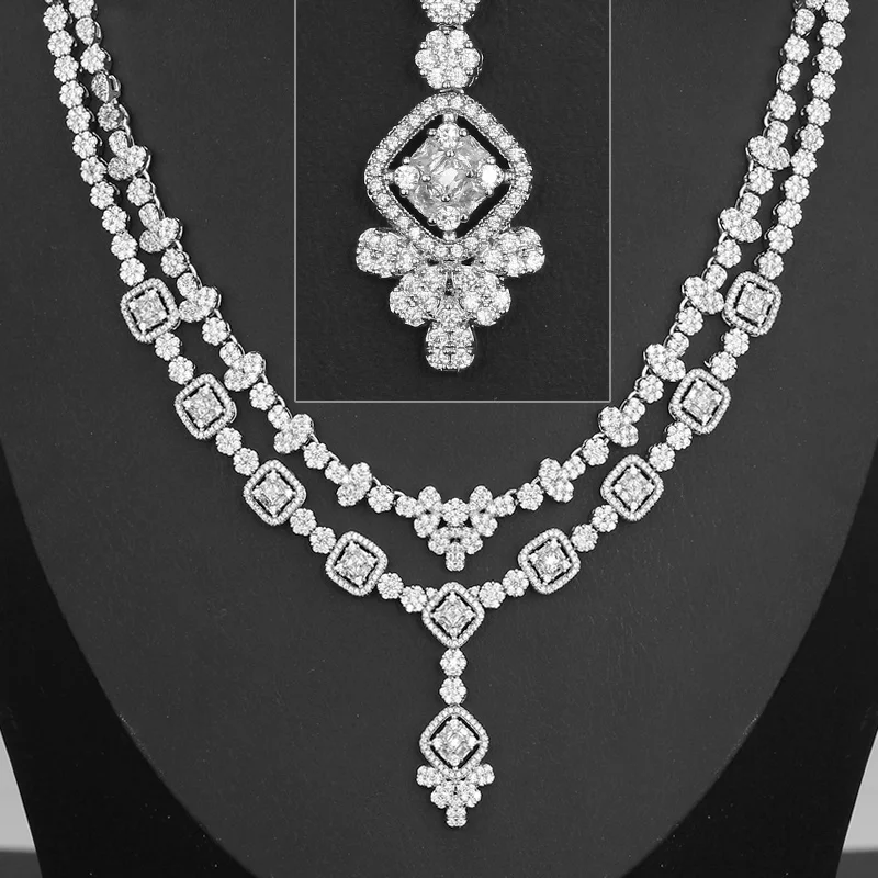 TIRIM Dubajus Prabangus Elegantiškas Vestuvių Karoliai Rinkinys Moterims Kubinis Cirkonis Vestuvių Papuošalai Rinkiniai Brides Priedai Wed Jewelri
