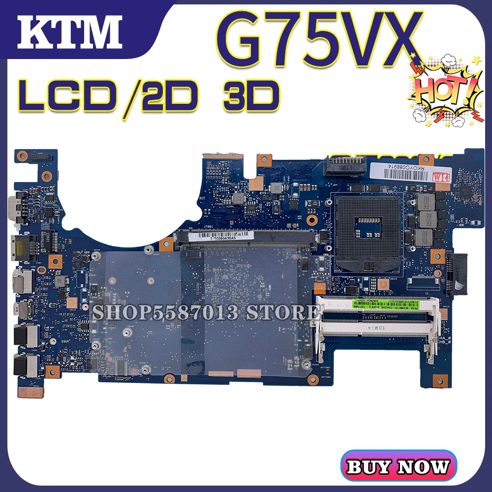 Už ASUS G75VX/G75V-2D-3D-LCD nešiojamojo kompiuterio motininės plokštės bandymą GERAI