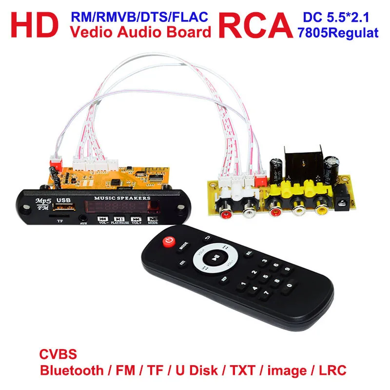 HD DTS CVBS USB, RCA Garso (Vaizdo Modulis 