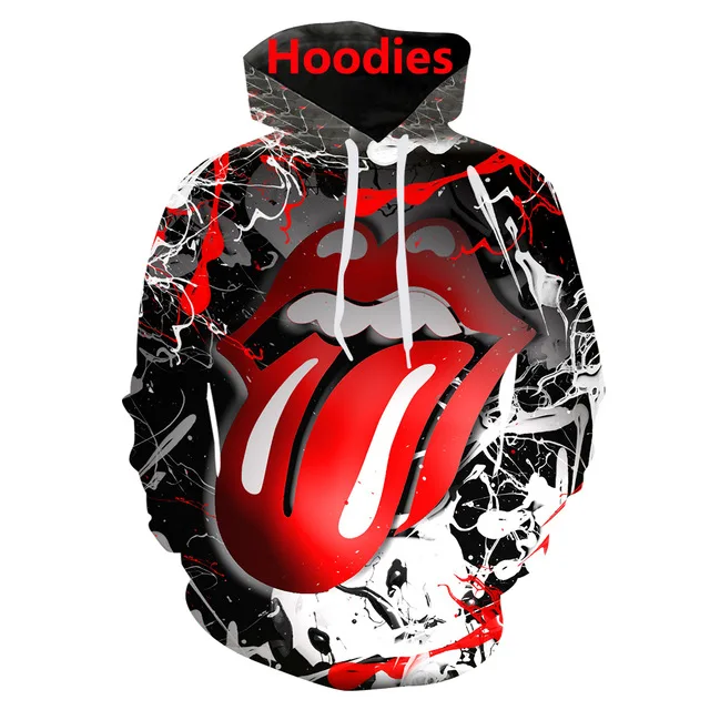 Rolling Stones Hoodie Vyrų 3d Spausdinimo Hoodie/Shirts/Kelnes Harajuku Atsitiktinis Šortai Juokinga Streetwear Palaidinės Hoodies