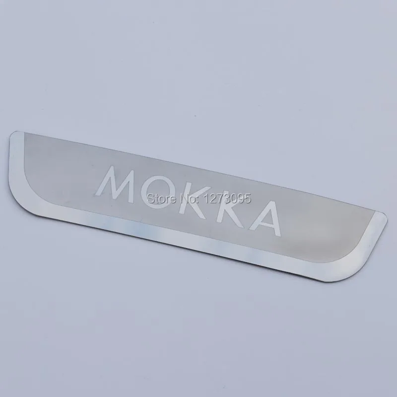 Už Vauxhall Opel Mokka X 2013-2018 M. 2019 Nerūdijančio Durų Slenksčio Ateityje Nusitrinti Plokštė Guard Pedalo Raštas Apdaila, Automobilių Optikos Reikmenys