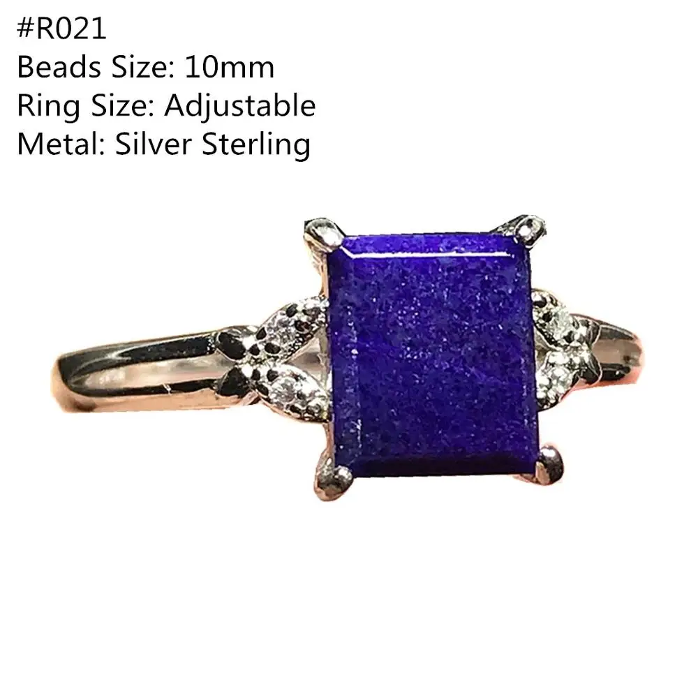 Top Natūralus Royal Purple Sugilite Žiedas Sidabro Sterlingų Moteris Panele Vyras Krištolo Karoliukai Brangakmenio Reguliuojamas Žiedas Papuošalai AAAAA