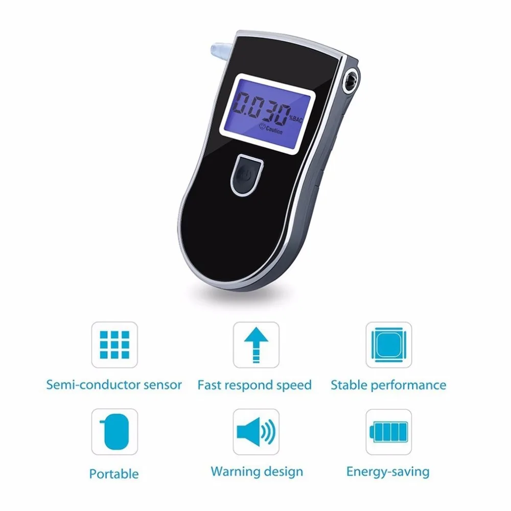 Skaitmeninis Breathalyzer Kvėpavimas Alkoholio Automobilių Dujų Nuotėkio Detektorius Oro Kokybei Stebėti elitech Deguonies Matavimo Priemonės Matuoklis