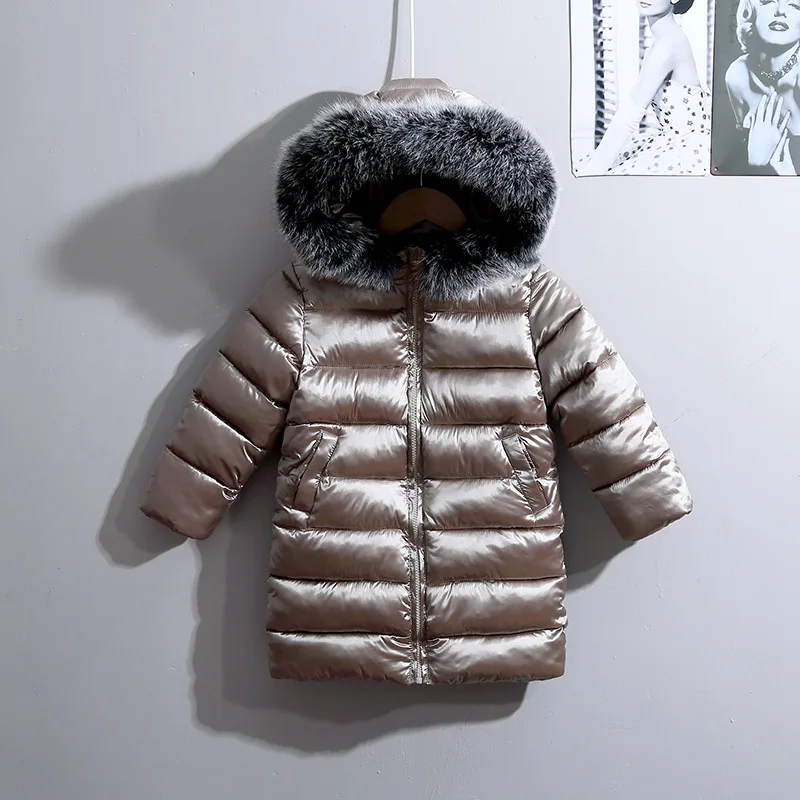 Žiemos Naujas Berniuko, Drabužiai vaikams, striukės Mergaitėms Mados Snowsuit hoodies šiltas Vaikų medvilnė Paminkštinimas viršutiniai drabužiai