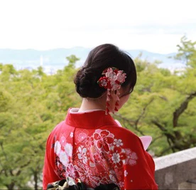 Sakura Tsumami zaiku kanzashi Staigius Bell kutas Plaukų Įrašą Japonų Geiša Kimono Yukata Aksesuaras rankų darbas Papuošalai Cosplay
