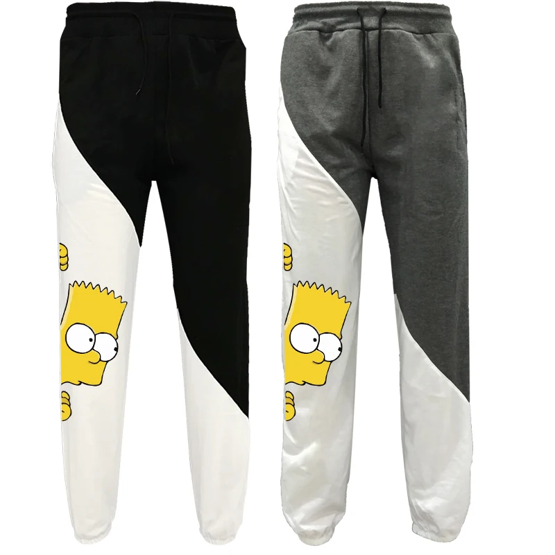 Bart Simpson Juokinga Spausdinti Sweatpants Jaukus Kelnės Jogger Kelnės Su Raišteliu