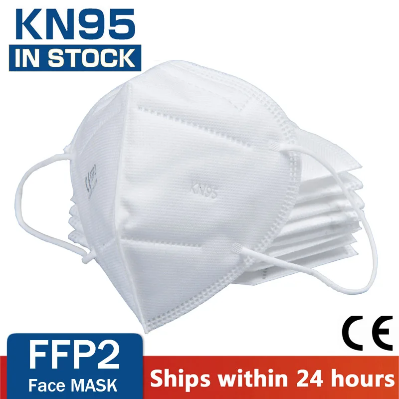 Greitas Pristatymas KN95 Daugkartinio naudojimo Veido Kaukė su filtru, Respiratorius FFP2 apsauginės veido Kaukės, Apsaugos nuo Virusų Kaukė Nagų dangteliais