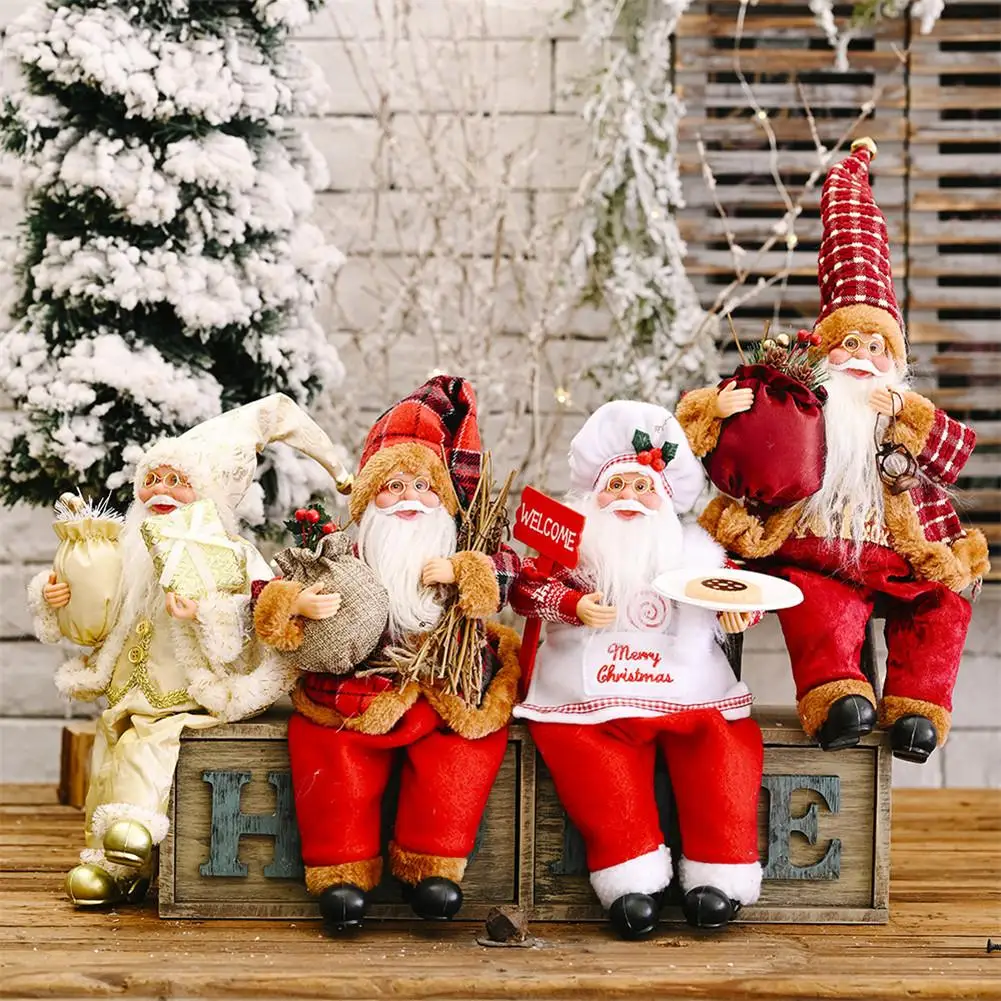 Santa Claus Lėlės Didelės 2021 Kalėdų Eglutės Ornamentu Naujųjų Metų Namų Puošybai Natal vaikams Dovanų Linksmų Kalėdų Dekoracijos
