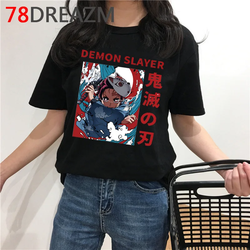 Demon Slayer Marškinėliai Moterims/vyrams Vasaros Top Animacinių filmų Marškinėlius Kimetsu Nr. Yaiba Japonų Anime Demonas Disko Grafikos Tees Moterų/vyrų