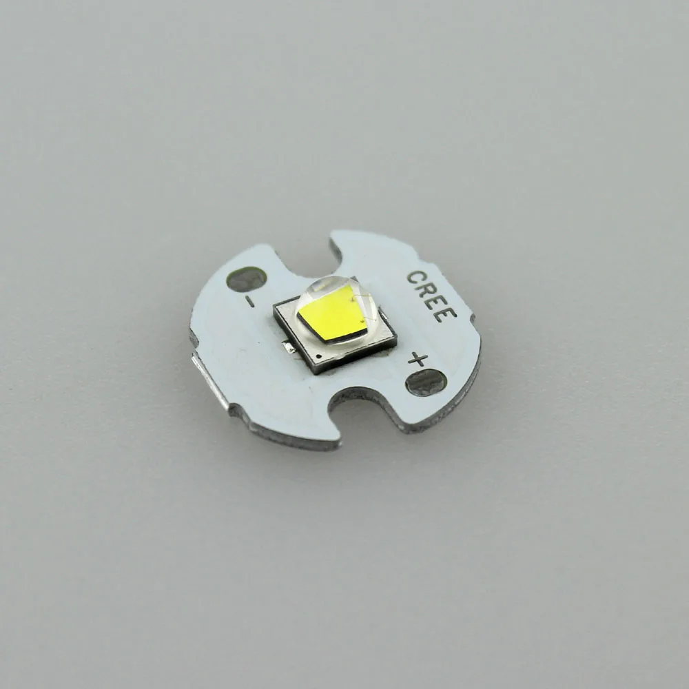 CREE XM-L2 U3 Cool White LED Spinduolis su 16mm Aliuminio Šildymo Star