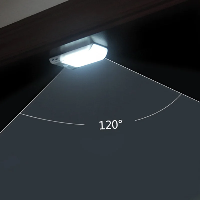 LED nakties šviesa su judesio davikliu ir tamsos jutiklis Techole LED žibintai USB Įkrovimo kabinetas šviesos su 3 režimai (Auto / ON