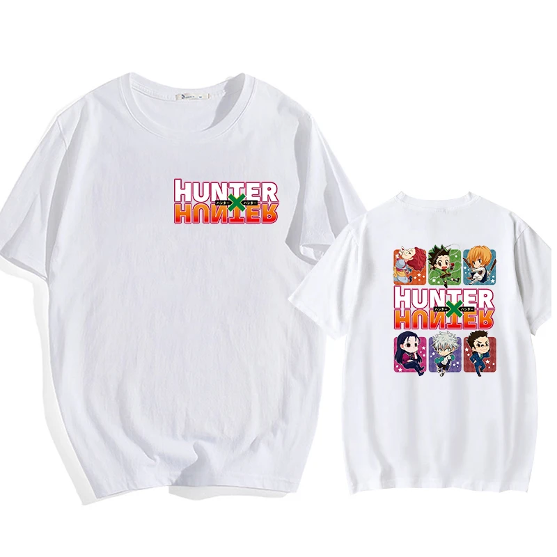 Naujas Anime Marškinėliai Veganų Marškinėliai Moterims Harajuku Kawaii trumpomis Rankovėmis T-shirt HUNTER X HUNTER 90s Marškinėlius Mados Viršuje, Trišakiai Moteris