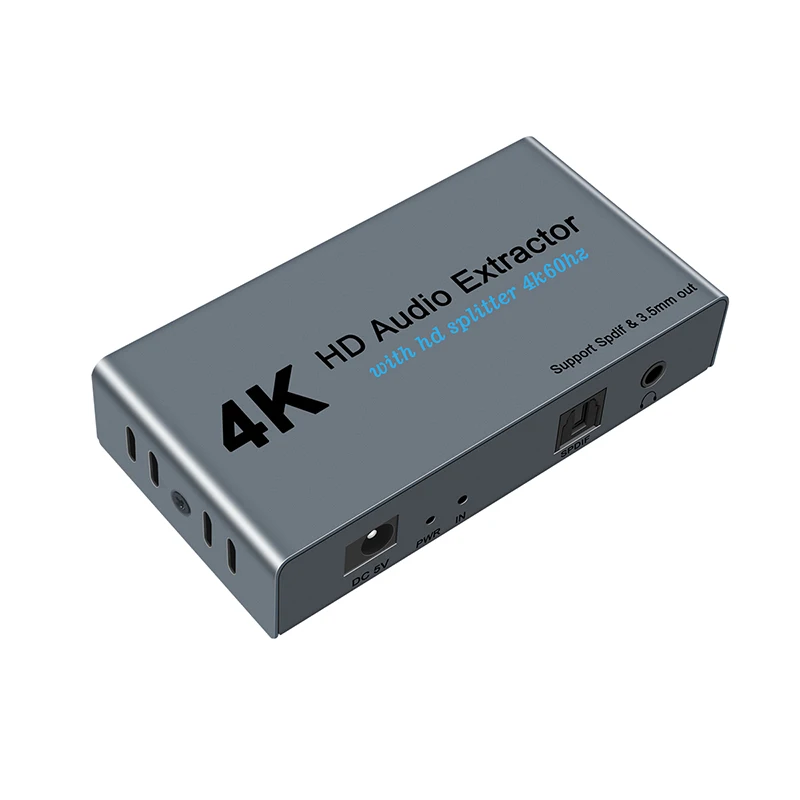 1X2 4K HD Splitter su HD Audio Extractor Optikos ir 3,5 mm Išėjimo Splitter 1-2 Iš Signalas Platintojas PS4 Xbox Vienas