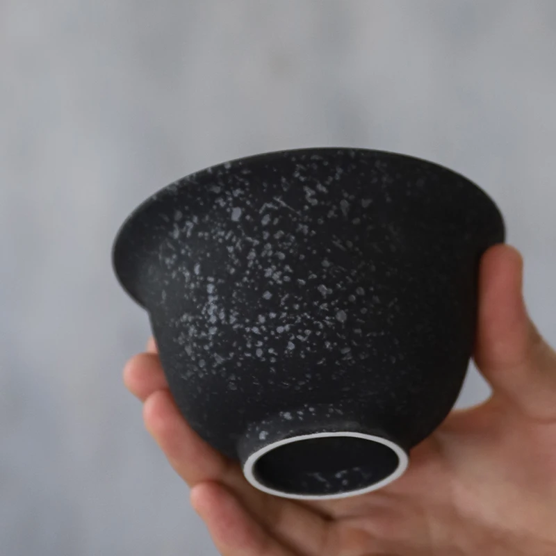 LUWU juoda keraminiai indai gaiwan porceliano tureen arbatos virimo aparatai 150ml