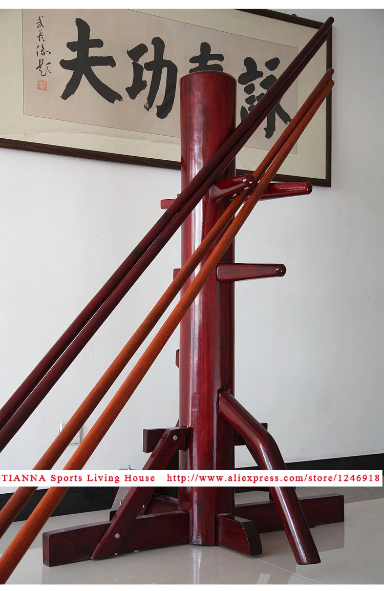 (2vnt/lot), Šešių ir pusę taško Ilgai Lenkai Kovos Menų Dragon Lenkai Mer bau Wing Chun ilgos lazdos standartas 270cm raudonas tiko lenkai
