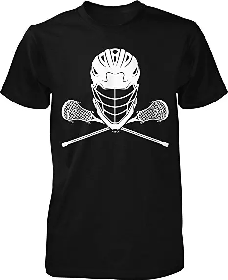 2019 Vėliau kaip T-Atsitiktinis Marškinėliai trumpomis Rankovėmis Vyrams Drabužius Vasarą Lacrosse Šalmai ir Lazdos vyriški T-shirt, NOFO Drabužių Co.