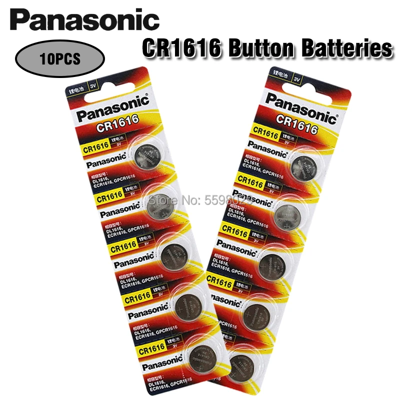 10VNT Panasonic Originalus CR1616 Mygtuką Cell Baterijos Laikrodžių Automobilio Nuotolinio Klavišą cr 1616 ECR1616 GPCR1616 3v Ličio Baterija
