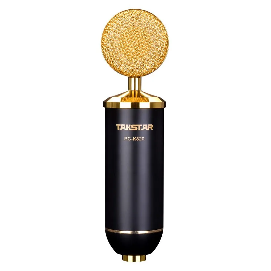 Takstar PC-K820 / VNT K820 Profesinės auksu mikrofonas Profesionalios įrašų studijos scenoje Priemonės
