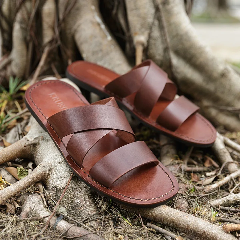 Phenkang Vyrų šlepetės šviesiai atsitiktinis minkšto dugno šlepetės vyrų vasaros jaunimo mada lauko paplūdimio sandalai 2020 Mans avalynė batai