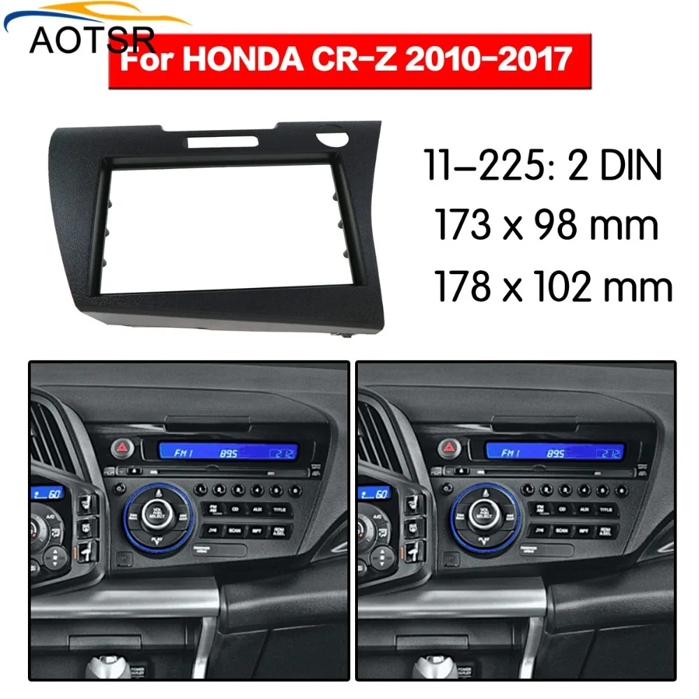 Radijo Facia Už 2010-2017 Honda CRZ 2DIN LHD dvd grotuvas Fasciją Automobilio Stereo Radijo Brūkšnys Montavimas