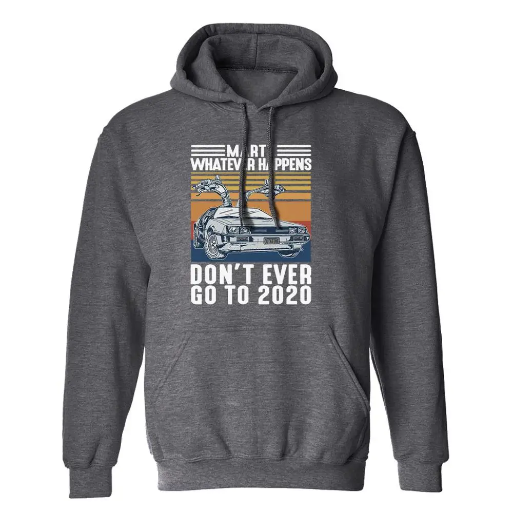 Envmenst hoodie vyrų marty kad ir kas nutiktų, niekada negalima eiti į 2020 helovinas puloveriai šukuotinės medvilnės palaidinukė vyrų drabužiai hoodies