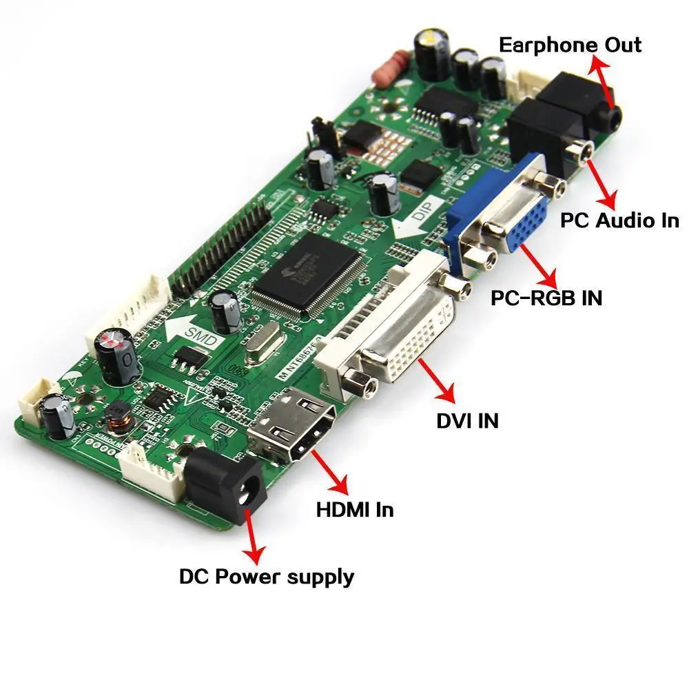 Ekrano HDMI, LED LCD ekranas Valdytojas, valdybos B173RW01 V4 ekranas Audio 