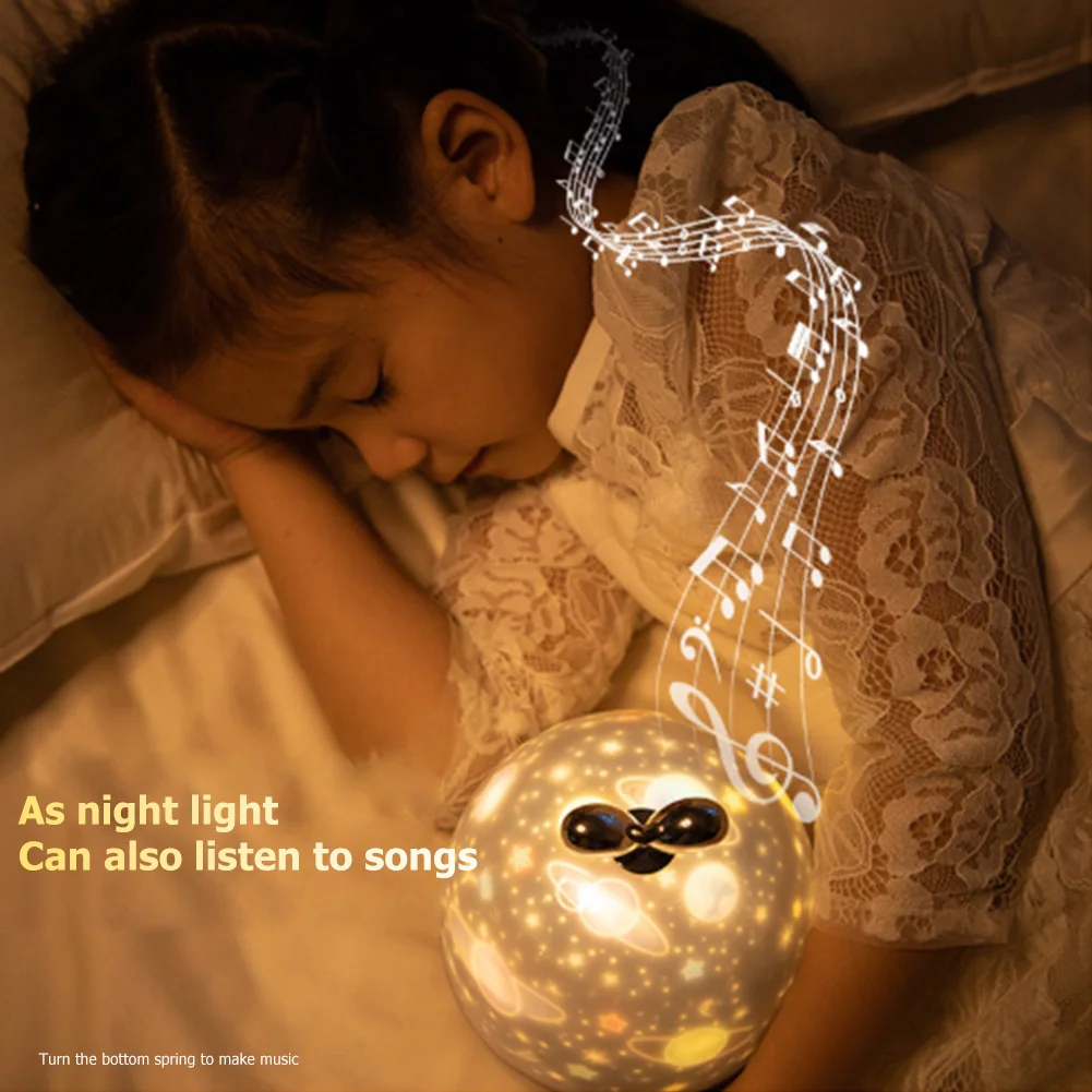 6 Modelius Sukasi Projektoriaus Lempa USB Įkrovimo Pritemdomi LED BedroomNight Šviesos Vaikai Kūdikių Dovanų
