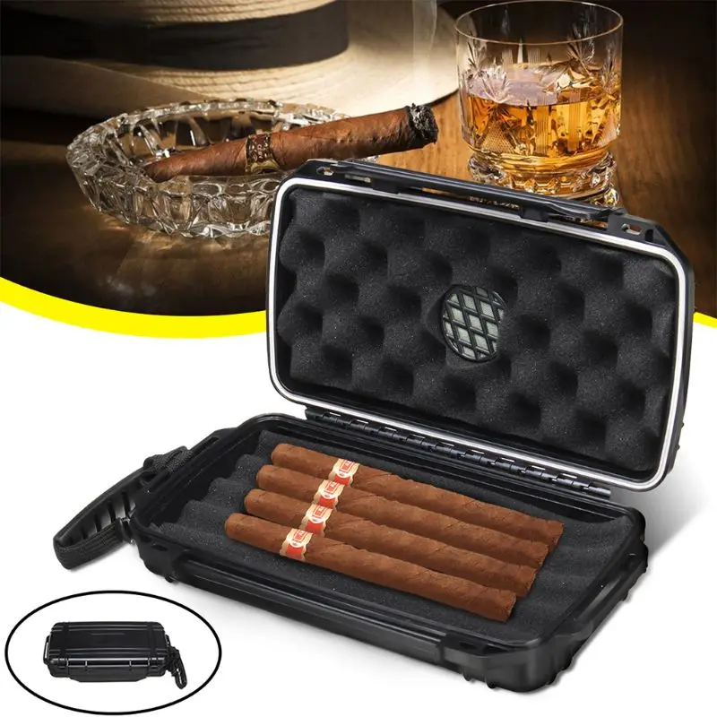 Cigarų Plastiko Kelionės Humidoras Atveju - atsparus Vandeniui, Dulkėms, smūgiams atsparių Premium L5YE