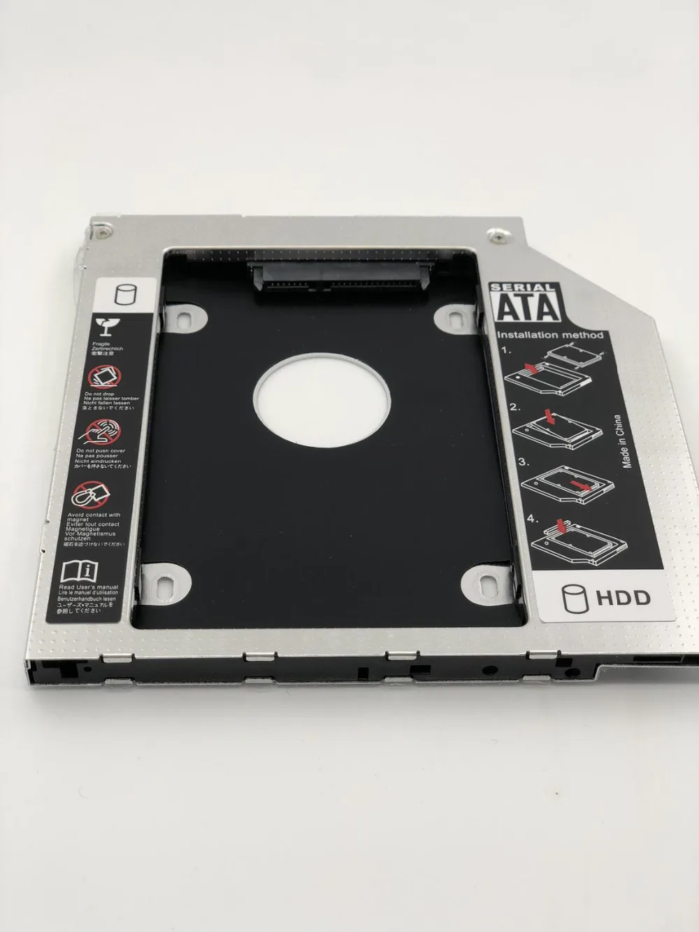 WZSM Naujas 2 SATA HDD SSD Kietąjį Diską Caddy 9.5 mm, DELL E6540 E6440 M2800