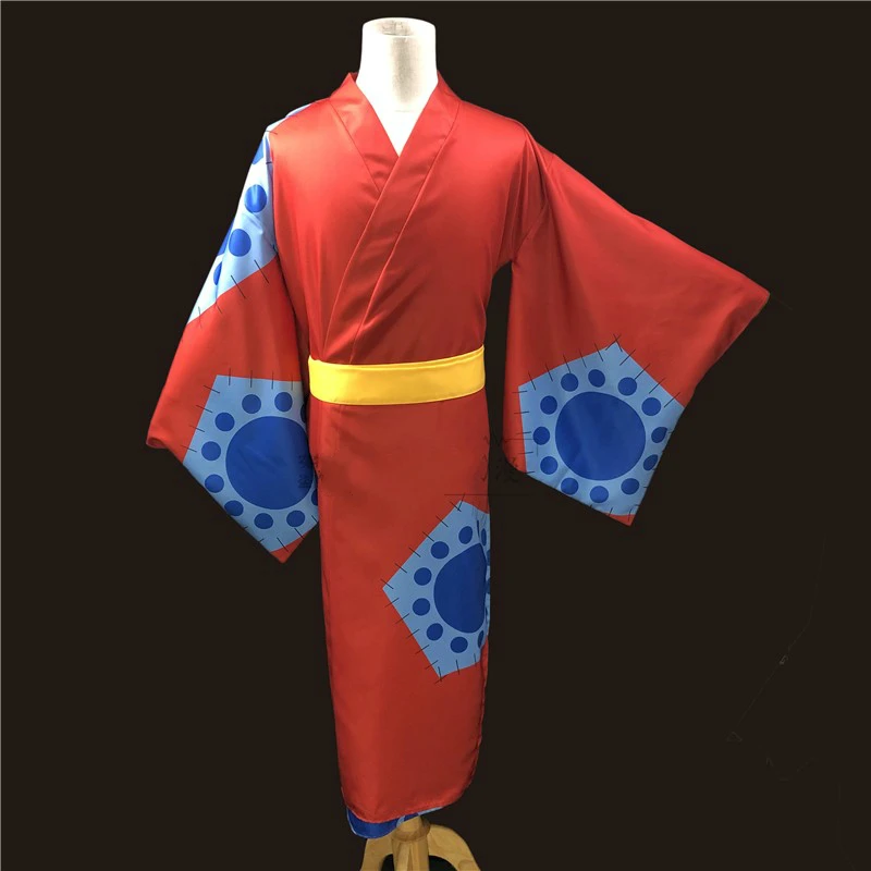 Anime One Piece Cosplay Luffy Wano Šalyje Lanko Cosplay Kostiumų Kimono Yukata Aprangą Pritaikyti