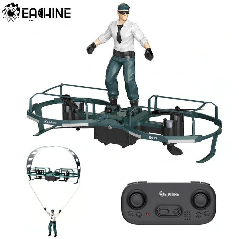 Eachine E019 2-Ašis RC Stunt Paraglider Skrydžio Režimas Aukščio Laikyti Režimas Drone Mini Quadcopter RTF
