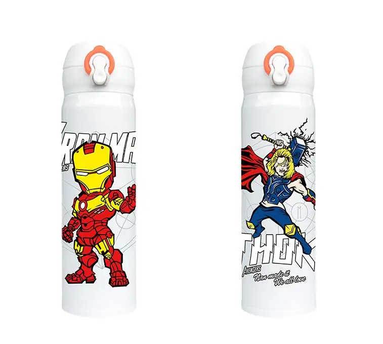 OUSSIRRO Super Herojus Avenger Infinity Puodeliai Su dangteliu Gryna Spalva Termosas Puodeliai, Taurės, Virtuvės Įrankis Dovana